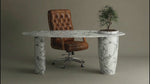 Versatile Calacatta Viola Marble Work and Dining Table