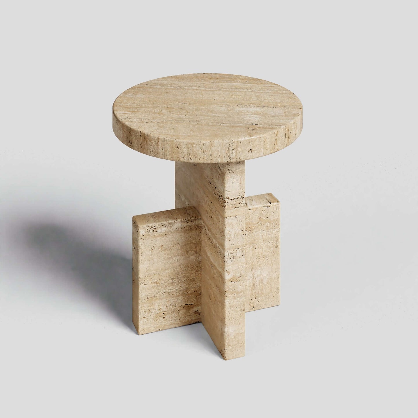 Travertine Scepter Table